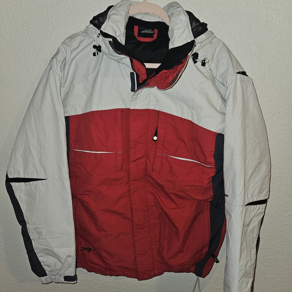 Orage Red and White Ski Jacket